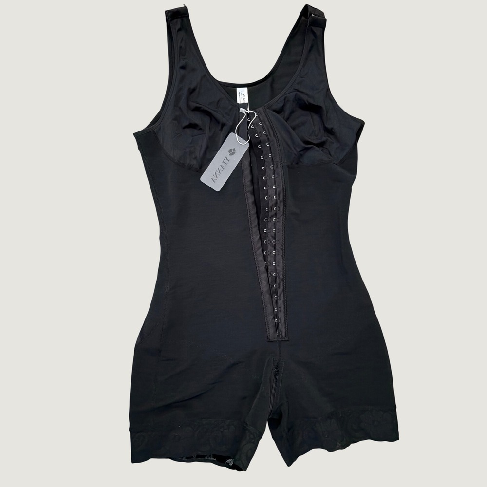 Yianna Women Black Full Body Shapewear Faja Tummy Control Butt Lifter Size L NWT